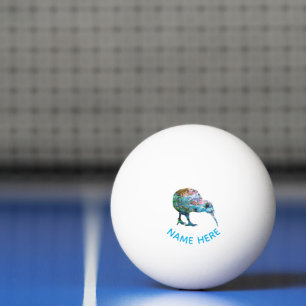 BALLE DE PING PONG NOUVELLE-ZÉLANDE PERSONNALISÉE KIWI PAUA PING PONG