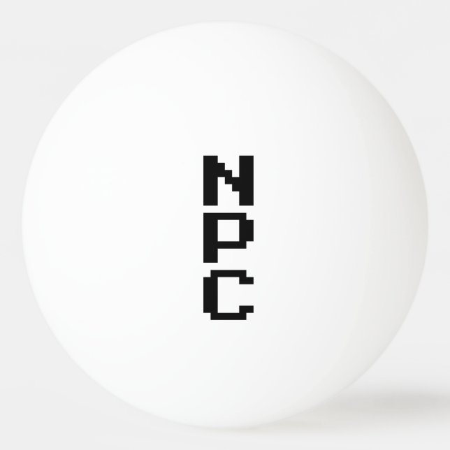 Balle De Ping Pong NPC - Caractère non jouable (Devant)