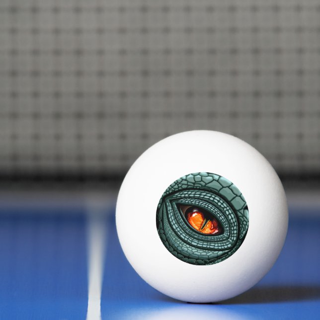 Balle De Ping Pong Œil de prédateur reptile primitif (Filet)