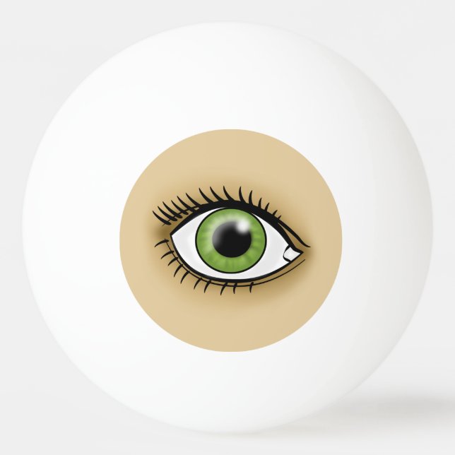Balle De Ping Pong Oeil vert solaire (Dos)