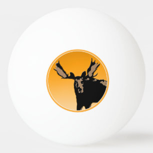 Balle De Ping Pong Oie au coucher du soleil - Art original de la faun