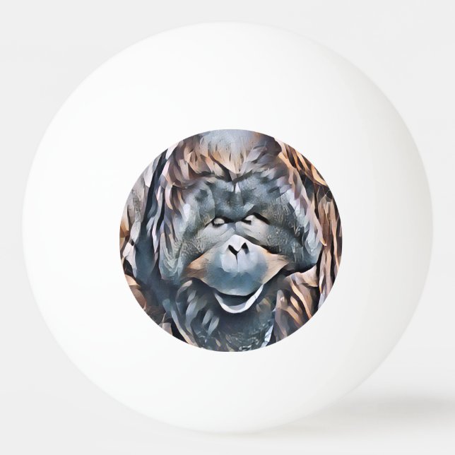 BALLE DE PING PONG ORANGUTAN (Devant)