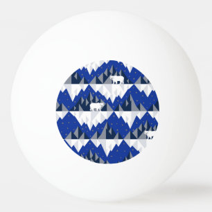 Balle De Ping Pong Ours polaire sur Iceberg Motif sans couture.