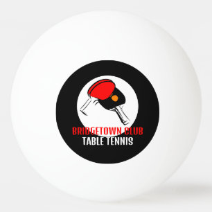 Balle De Ping Pong Paddles rouges et noirs, Club de tennis de table
