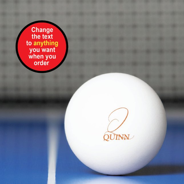 Balle De Ping Pong Pagaie de pong de pagaie de ping orange rouille (Créateur téléchargé)