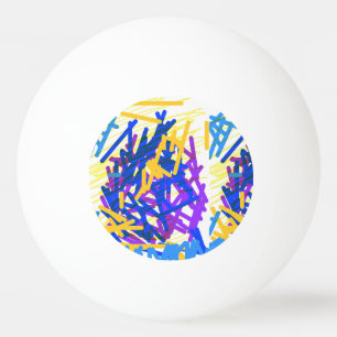 Balle De Ping Pong Paint Festive Abstrait moderne
