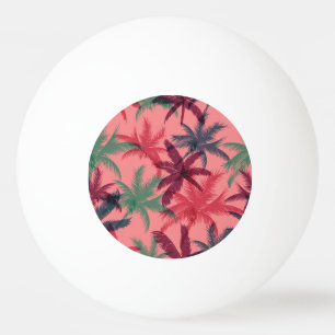 Balle De Ping Pong Palmiers tropicaux : Motif sans couture