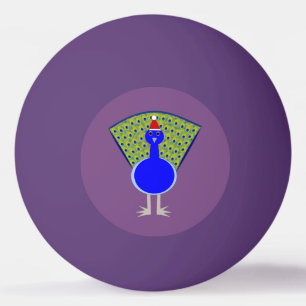 Balle De Ping Pong Paon de Noël drôle
