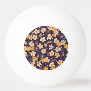 Balle De Ping Pong Papillon en fleurs de cerisier asiatique