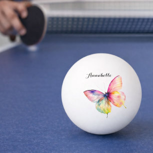 Balle De Ping Pong Papillon rose délicat dans des couleurs pastel de 
