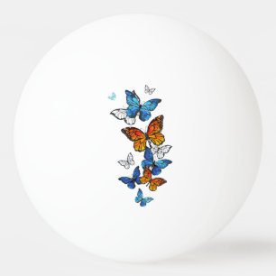 Balle De Ping Pong Papillons volants Morpho et Monarque