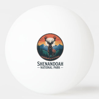 Balle De Ping Pong Parc national de Shenandoah Deer Emblem