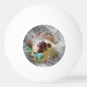 Balle De Ping Pong paresseux animal artistique