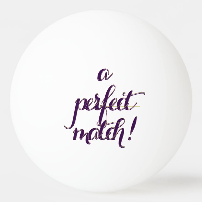 Balle De Ping Pong Parfait Accord  (Devant)