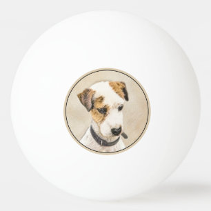 Balle De Ping Pong Parson Jack Russell Terrier Peinture - Chien Art