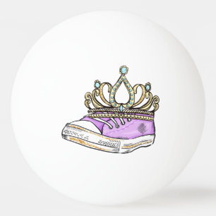 Balle De Ping Pong Parties scintillant ornée d'or