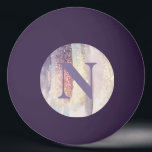 Balle De Ping Pong Parties scintillant rose violet de fille étincelan<br><div class="desc">Parties scintillant rose violet de fille scintillent design initial monogramme.</div>