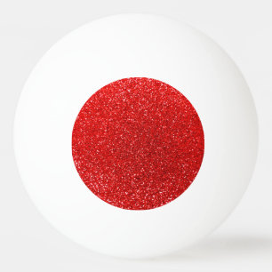 Balle De Ping Pong Parties scintillantes rouges au néon