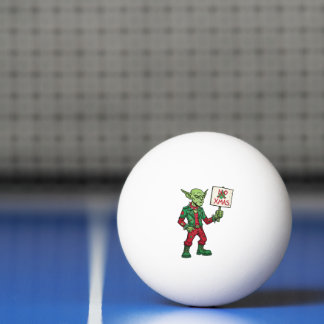 Balle De Ping Pong Pas de Noël – Style d'alien rebelle