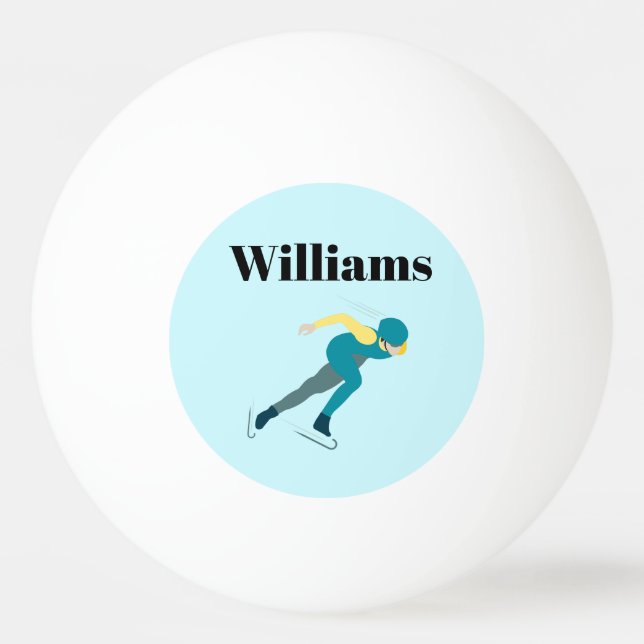 Balle De Ping Pong Patinage de vitesse (Devant)