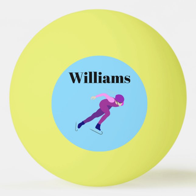 Balle De Ping Pong Patinage de vitesse (Devant)