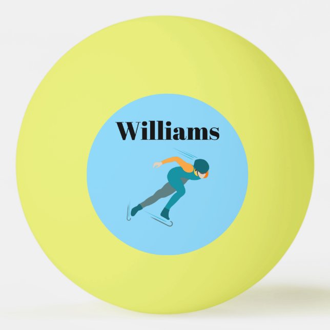 Balle De Ping Pong Patinage de vitesse (Devant)