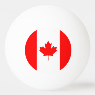 Balle De Ping Pong Patriotic National Flag of Canada