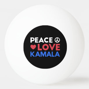 Balle De Ping Pong Peace Love Kamala I - Kamala Harris Pour Président
