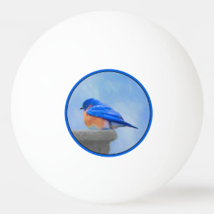 Balle De Ping Pong Peinture Bluebird - Art original pour oiseaux