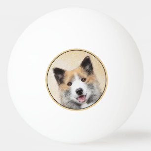 Balle De Ping Pong Peinture islandaise pour chien de mer - Art origin