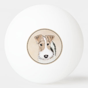Balle De Ping Pong Peinture Terrier de Renard de fil - Cute Original