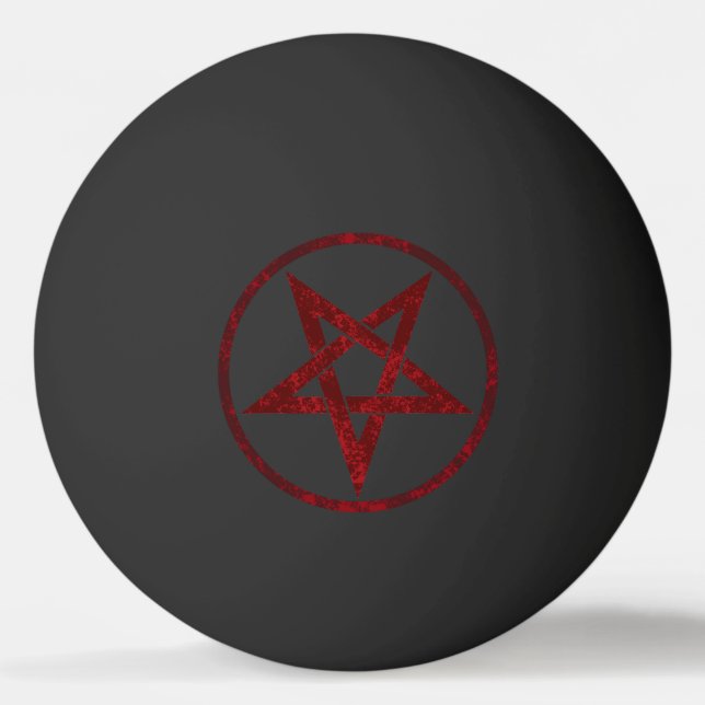 Balle De Ping Pong Pentagram Red Devil (Devant)