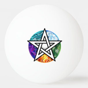 Balle De Ping Pong pentagramme du Wiccan