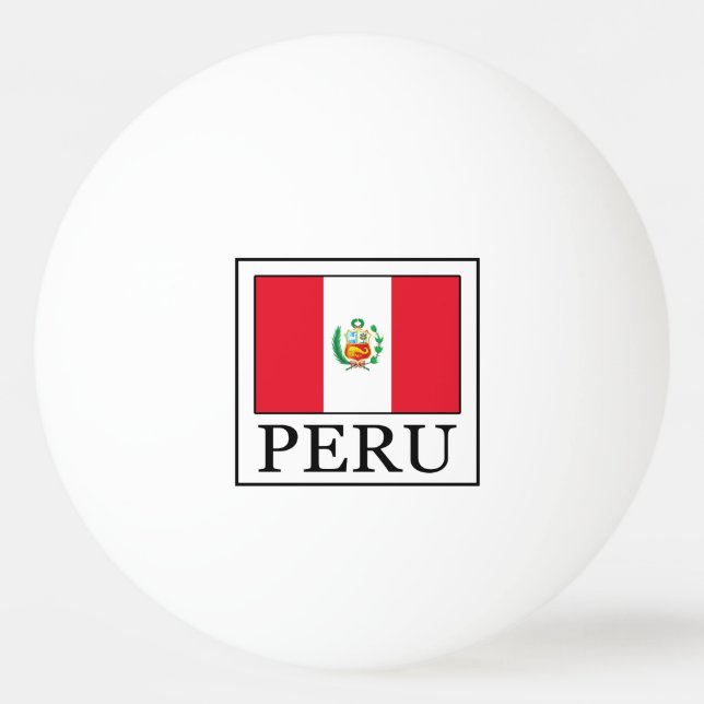 Balle De Ping Pong Pérou (Devant)