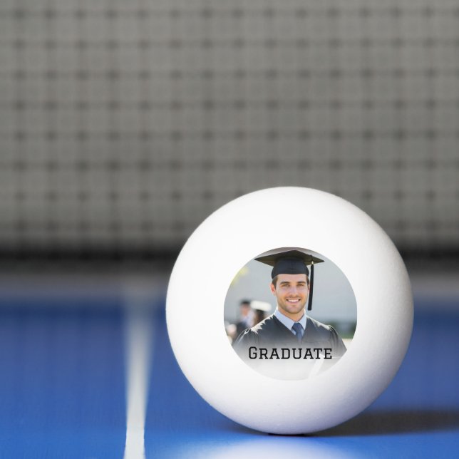 Balle De Ping Pong Personalized Graduation Photo Keepsake Memory Gift (Filet)