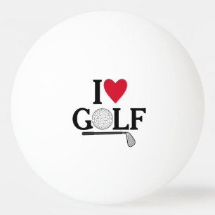 Balle De Ping Pong Personnalisable J'aime Golf