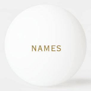 Balle De Ping Pong Personnalisé avec le nom de famille ou le surnom