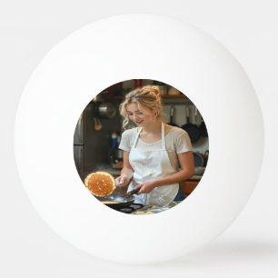Balle De Ping Pong Personnaliser la photo de cuisson de crêpes