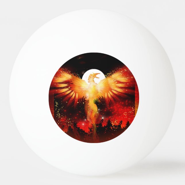 Balle De Ping Pong Phoenix Rising Ping Pong Ball (Devant)