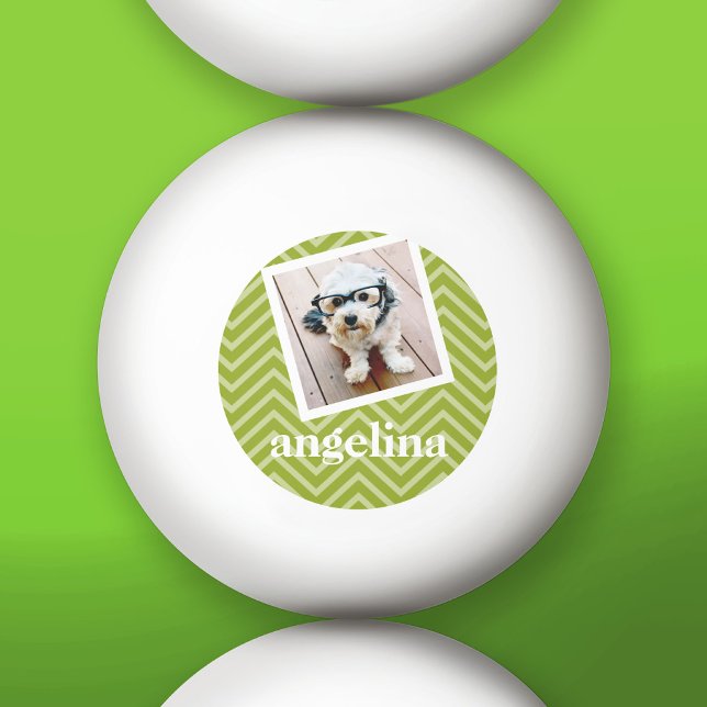Balle De Ping Pong Photo de Chevron Motif et Nom personnalisé (Custom Ping Pong Balls)