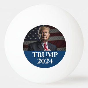 Balle De Ping Pong Photo Donald Trump - Trump 2024 Garder l'Amérique