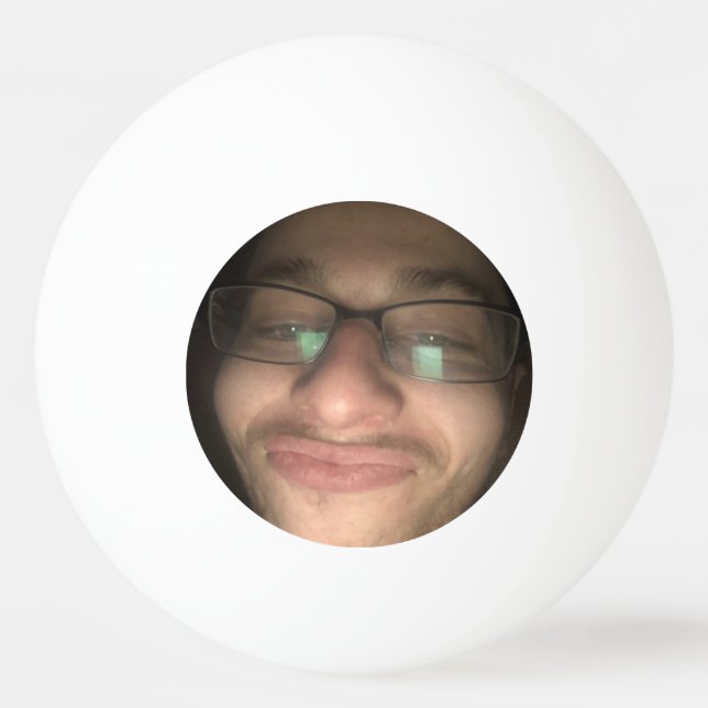 Balle De Ping Pong Photo et texte personnalisés (Devant)