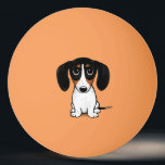 Balle De Ping Pong Piebald Dachshund Cute Dessin de chien Ping Pong B<br><div class="desc">Le Bal Ping Pong de Piebald Dachshund Lover. Dessin mignon d'un chien viennois noir,  tan et blanc. Visitez le Doodle World de Jenn pour découvrir des produits encore plus amusants avec ce design Doxie original.</div>