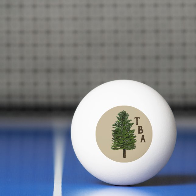 Balle De Ping Pong Pine Tree Pong Pong Ball (Filet)