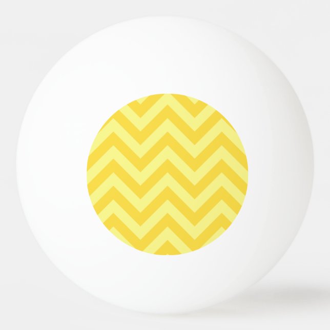 Balle De Ping Pong Pineapple, Lt Yellow Large Chevron Zig Zag (Devant)