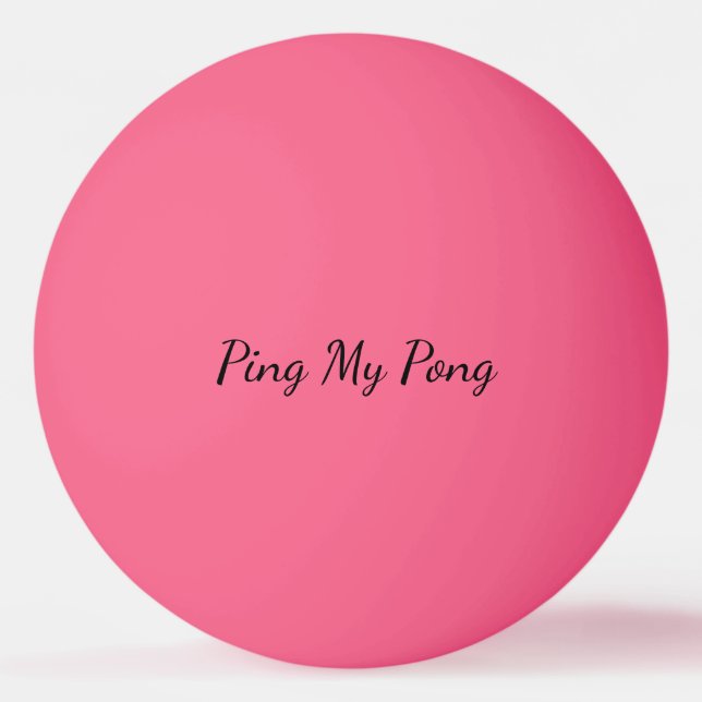 Balle De Ping Pong Ping My Pong Ping Personnalisé Ping Pong Ball (Dos)