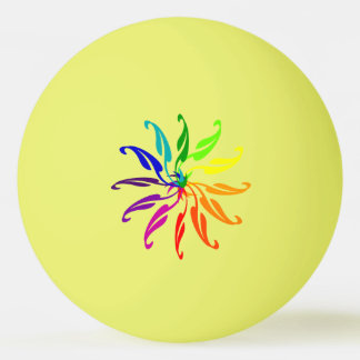 Balle De Ping Pong Ping Pong Ball - Feuilles de la roue couleur