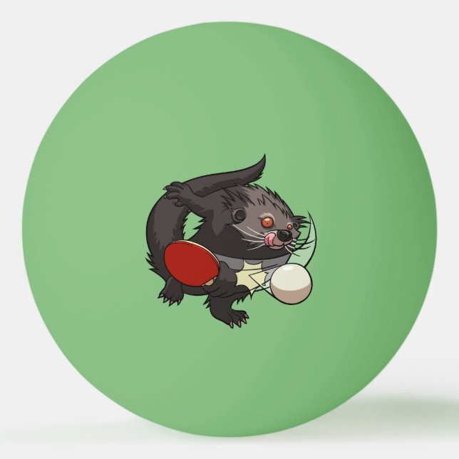 Balle De Ping Pong Ping Pong Binturong Tennis Lecteur Bearcat (Devant)