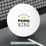 Balle De Ping Pong PING PONG KING Gold Crown Personnalisé<br><div class="desc">Le PONG KING mérite ses propres balles de ping-pong personnalisées avec une couronne d'or. MODIFICATION DE COULEUR : Modifiez le texte ou les couleurs arrière - plans dans MODIFIER pour un look personnalisé. ASSISTANCE : Pour obtenir de l'aide sur la modification ou la personnalisation de la conception ou pour coordonner...</div>