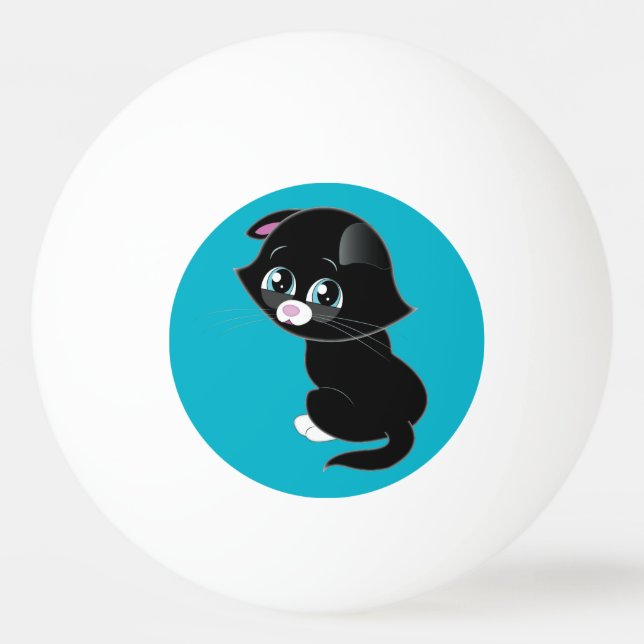 Balle De Ping Pong Ping-pong triste de chaton (Devant)